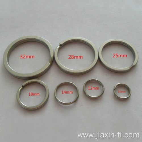 Titanium Key Rings Split Flat Rings